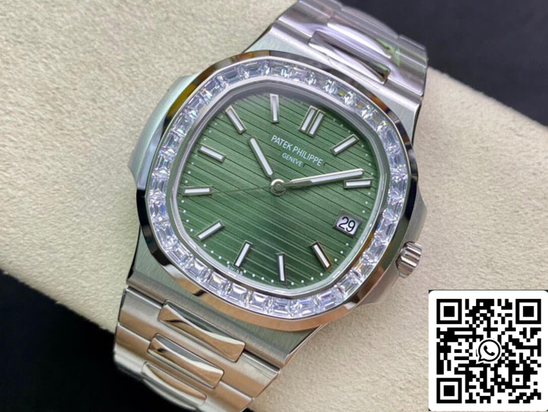 Patek Philippe Nautilus 5711/1300A-001 1:1 Mejor Edición 3K Esfera Verde de Fábrica