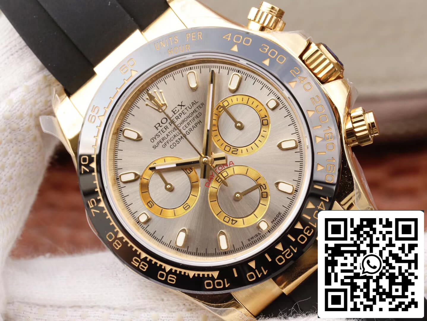 Rolex Daytona Cosmograph 116518LN 1:1 Best Edition JH Factory quadrante grigio argento