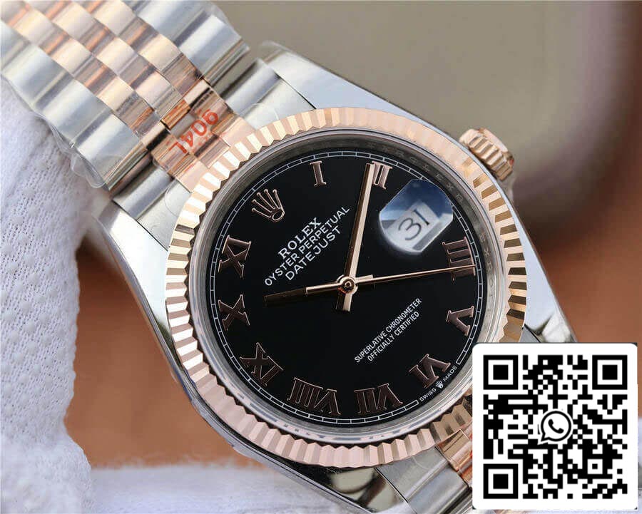 Rolex Datejust 116231 36MM 1:1 Mejor edición GM Factory esfera negra