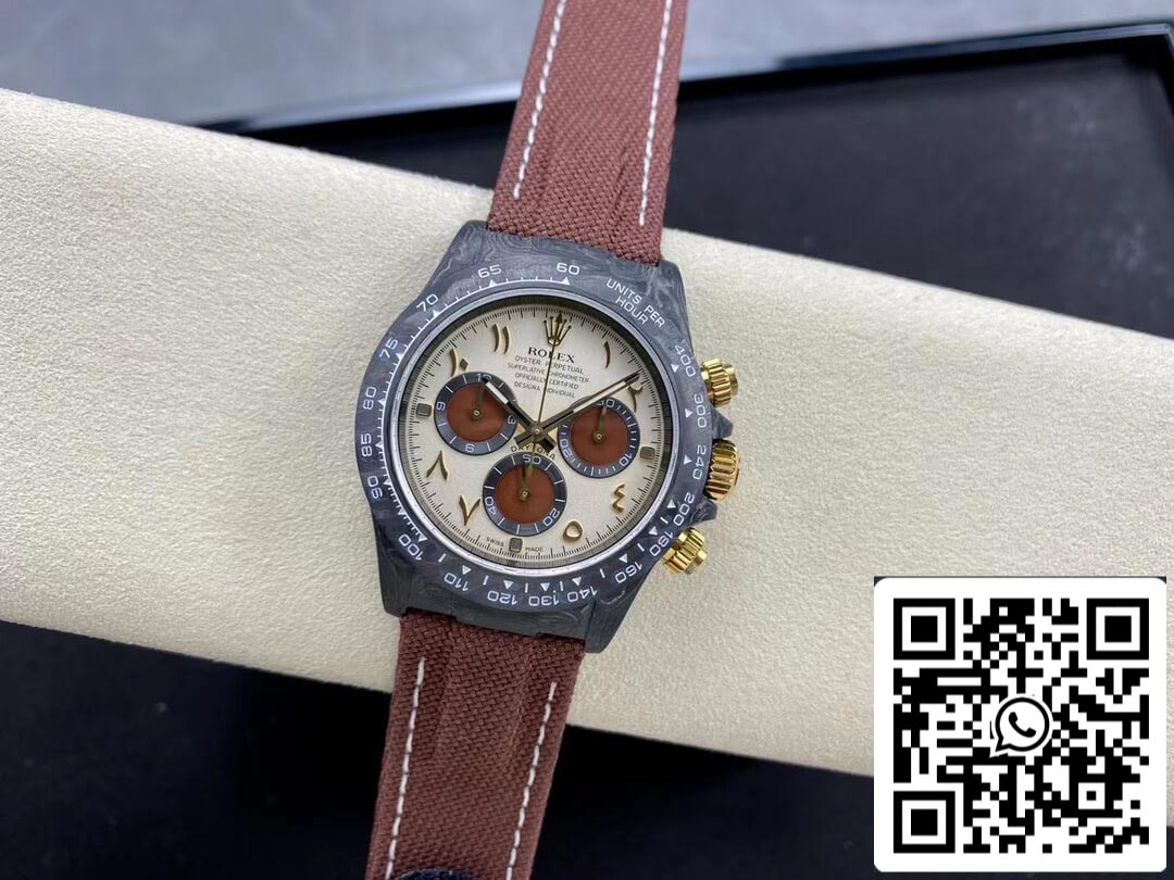 Rolex Daytona Cosmograph Diw Custom Version 1:1 Best Edition Noob Factory Brown Strap