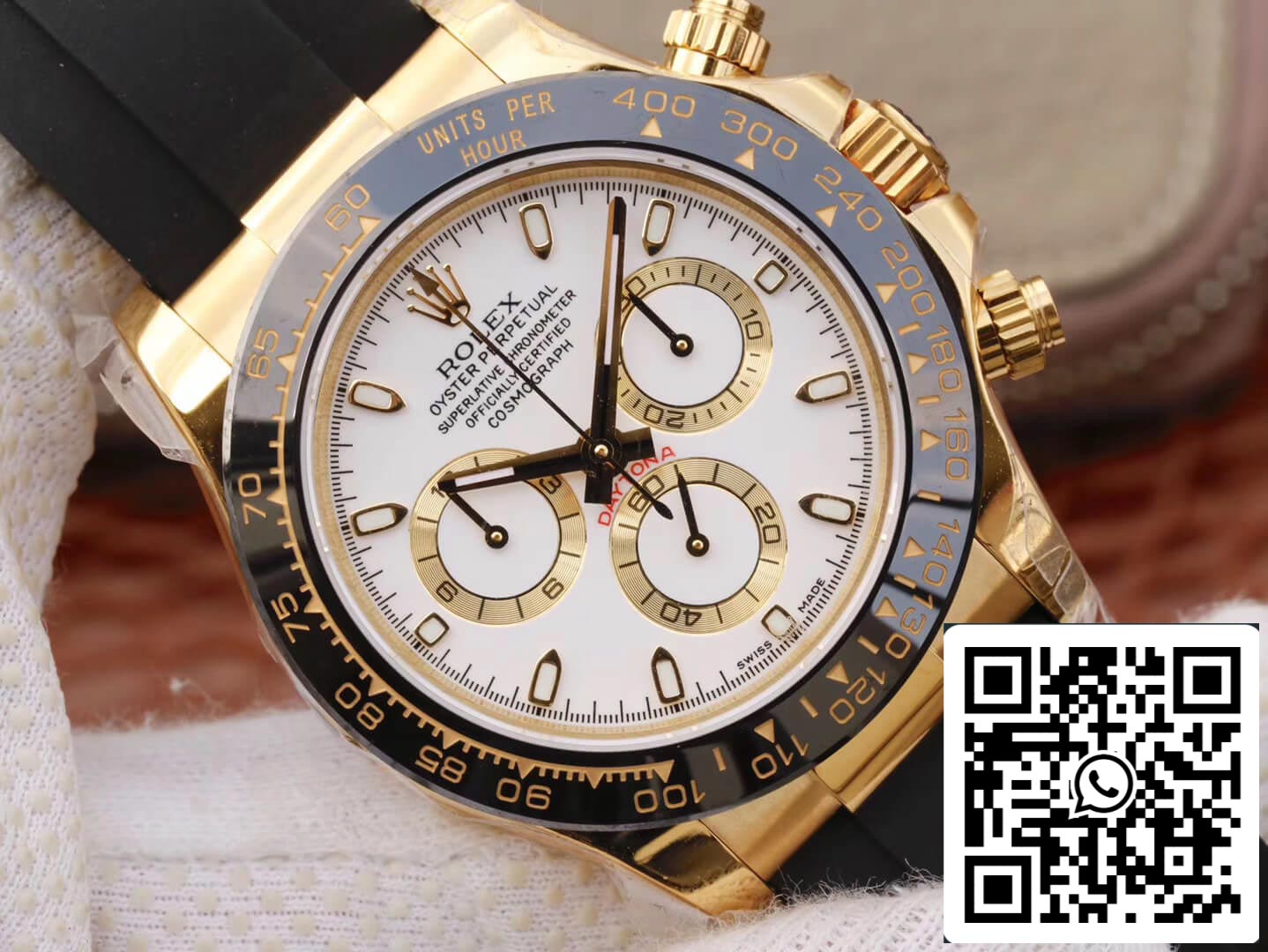 Rolex Daytona Cosmograph M116518ln-0041 1:1 Mejor edición JH Factory Bisel cerámico