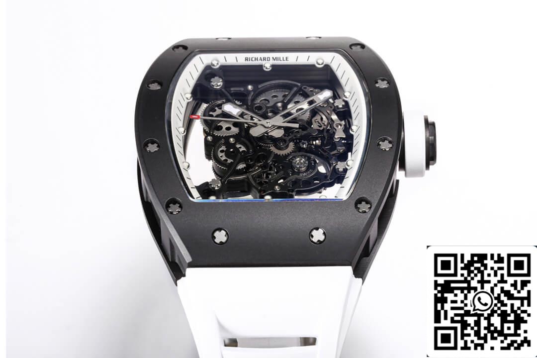 Richard Mille RM-055 1:1 Best Edition BBR Factory Rubber Strap