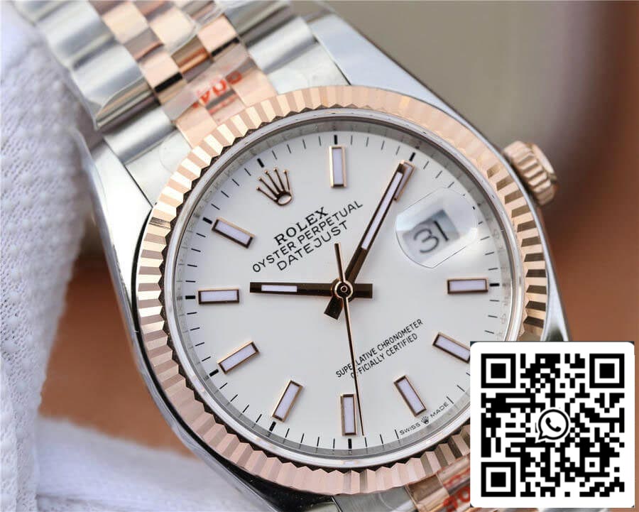 Rolex Datejust M126231-0017 36MM 1:1 Best Edition GM Factory quadrante bianco