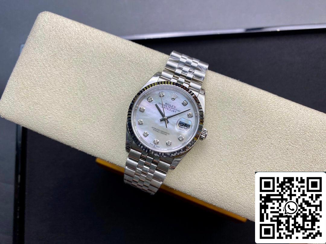 Rolex Datejust 178384-NG-63160 31MM 1:1 Best Edition EW Factory quadrante bianco argentato