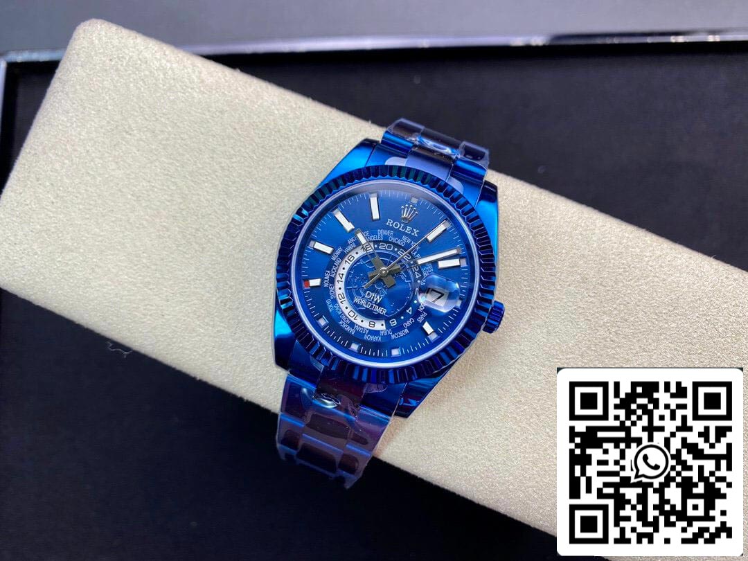 Rolex Sky Dweller 40MM WWF Factory DIW esfera azul Mejor edición 1:1 WWF Factory