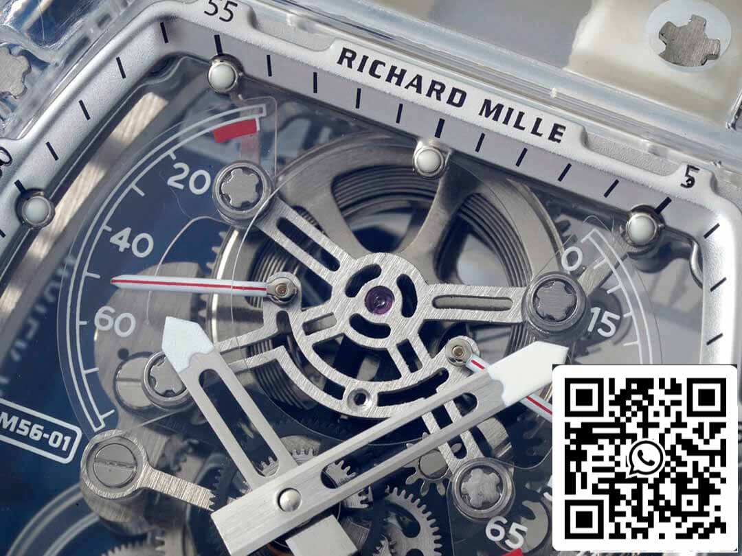 Custodia trasparente Richard Mille RM 56-01 Tourbillon 1: 1 Best Edition RM Factory