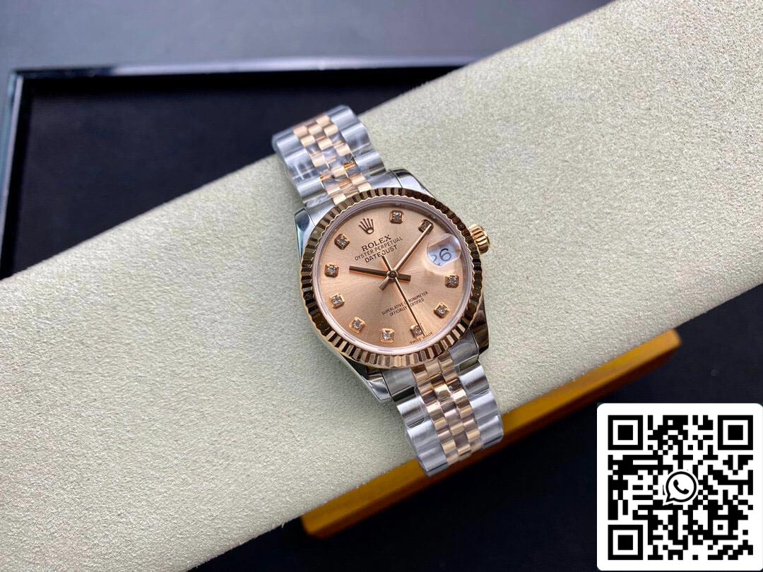 Rolex Datejust M278271-0024 31MM 1:1 Best Edition EW Factory quadrante in oro rosa