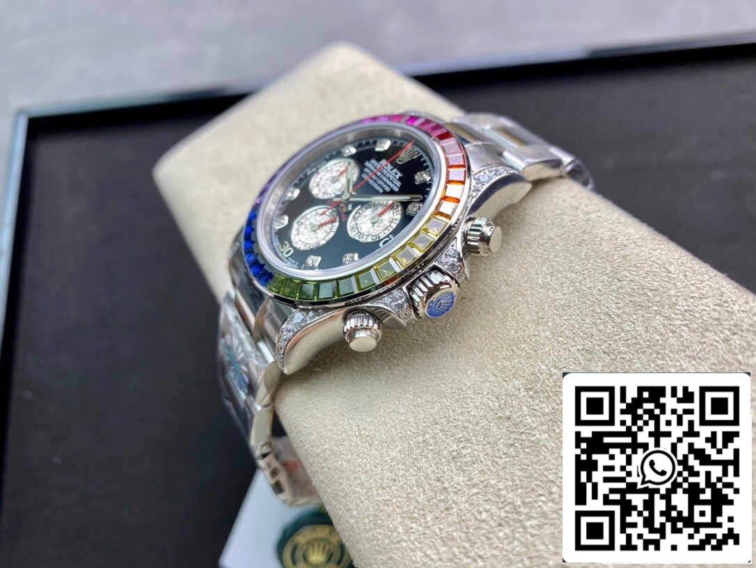 Rolex Daytona Cosmograph 116599 RBOW 1:1 Mejor Edición JH Factory Esfera Negra