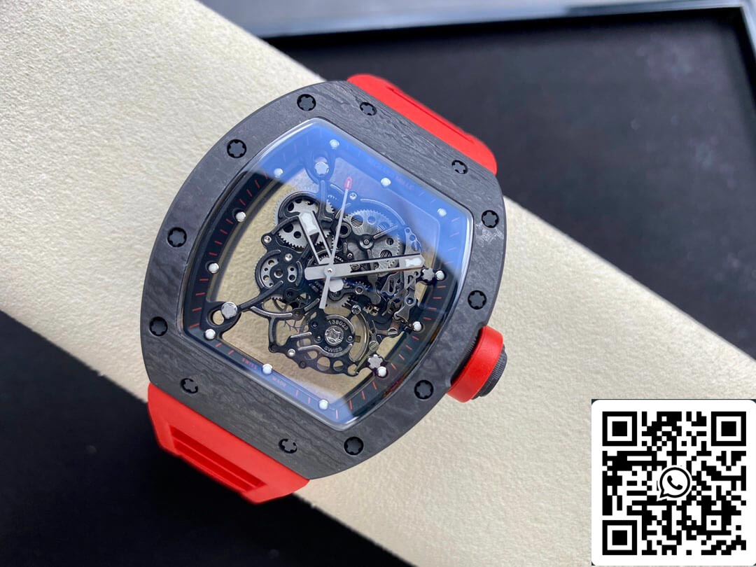 Richard Mille RM-055 Cinturino rosso di fabbrica BBR in scala 1: 1 della migliore edizione