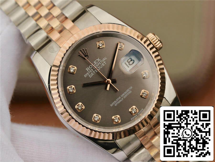 Rolex Datejust 116231 1:1 Mejor edición GM Factory Esfera engastada con diamantes