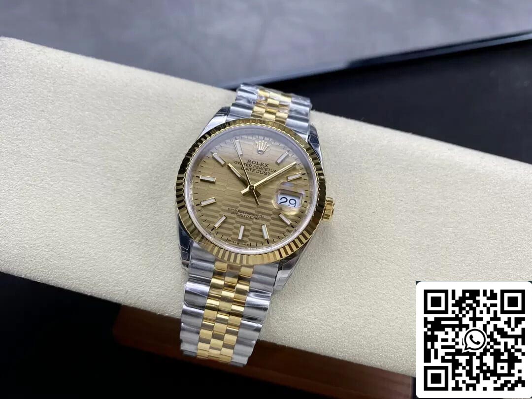 Rolex Datejust M126233-0039 36MM 1:1 Mejor edición VS esfera dorada de fábrica