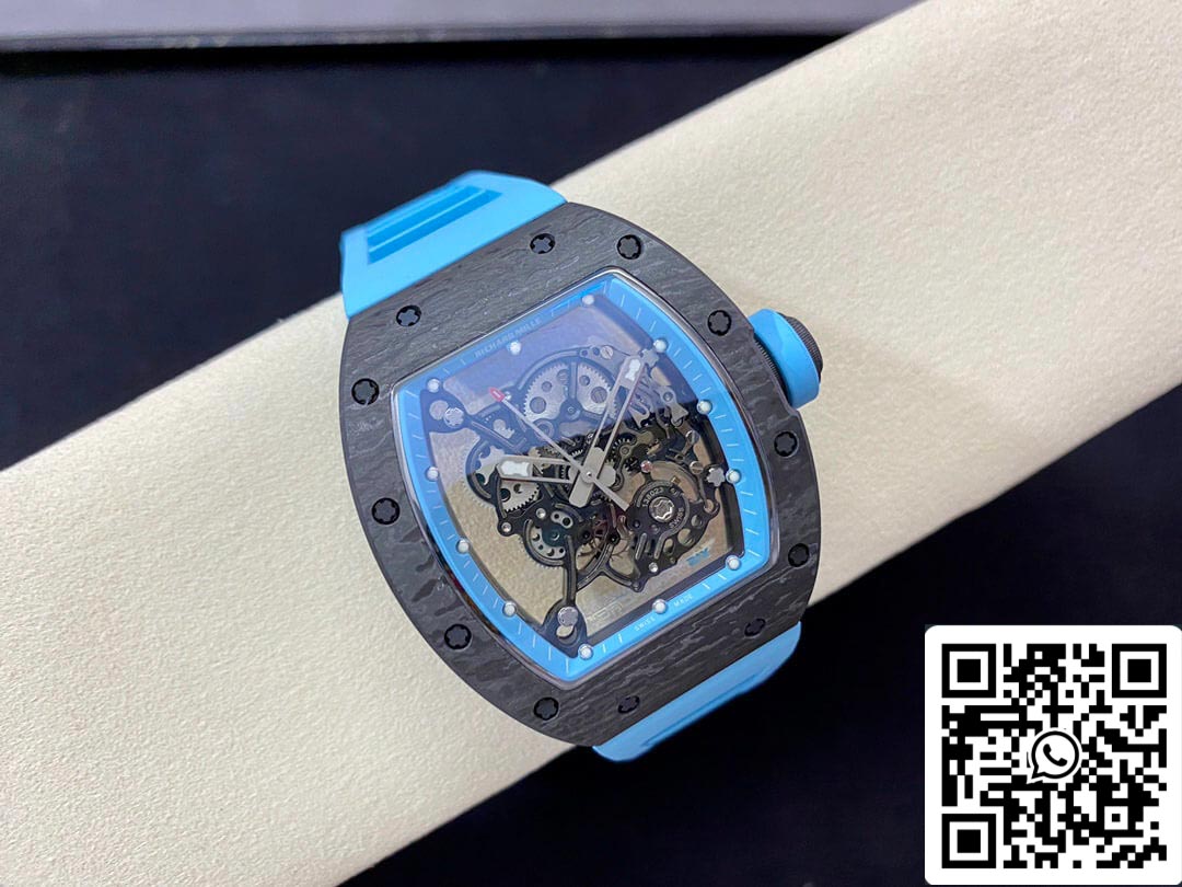 Richard Mille RM-055 1:1 Mejor Edición BBR Factory Correa Azul