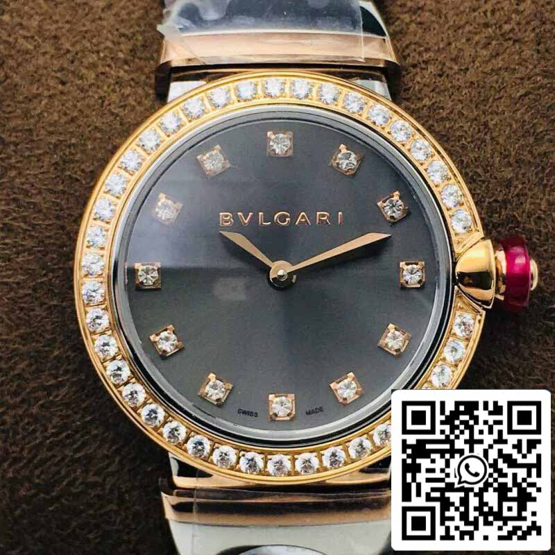 Bulgari LVCEA 1:1 Best Edition BV Factory quadrante grigio oro rosa