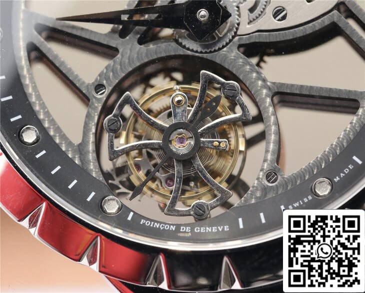 Roger Dubuis Excalibur RDDBEX0260 1:1 Mejor edición JB Factory Skeleton Tourbillon Dial