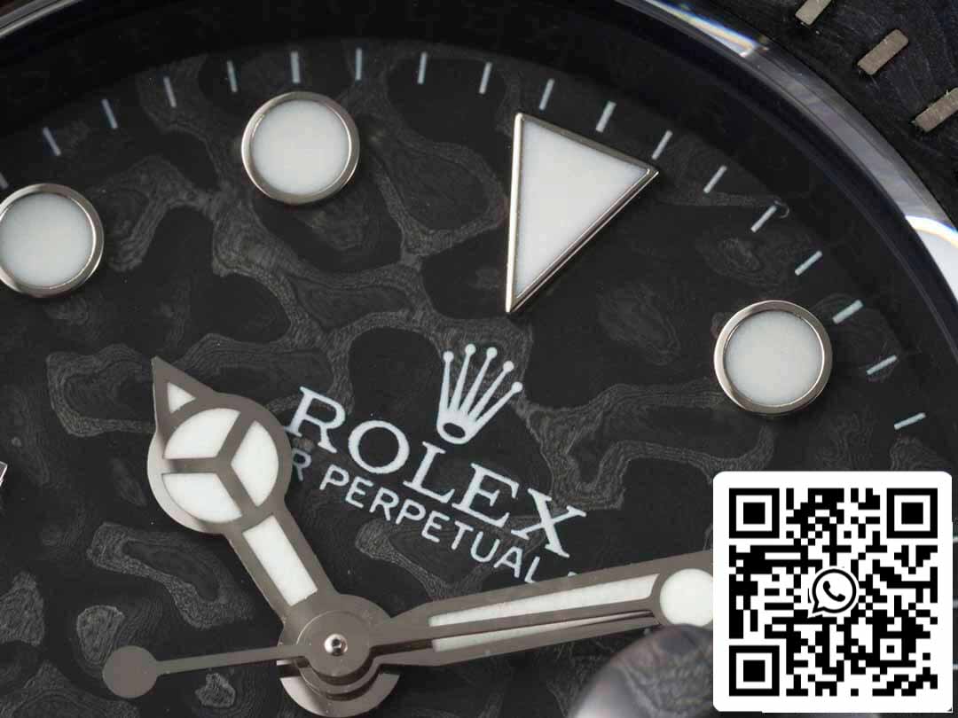 Rolex Sea-Dweller 1:1 Best Edition Diw Factory cinturino nero in fibra di carbonio