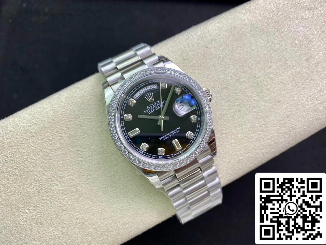 Rolex Day Date 118346 36MM 1:1 Best Edition EW Factory quadrante nero