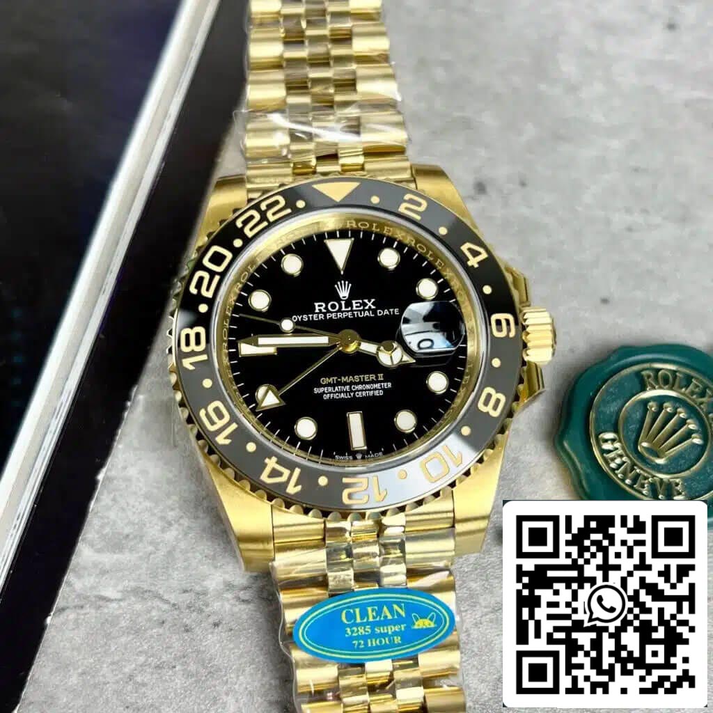 Rolex GMT Master II M126718GRNR-0001 1:1 Mejor edición Clean Factory esfera negra