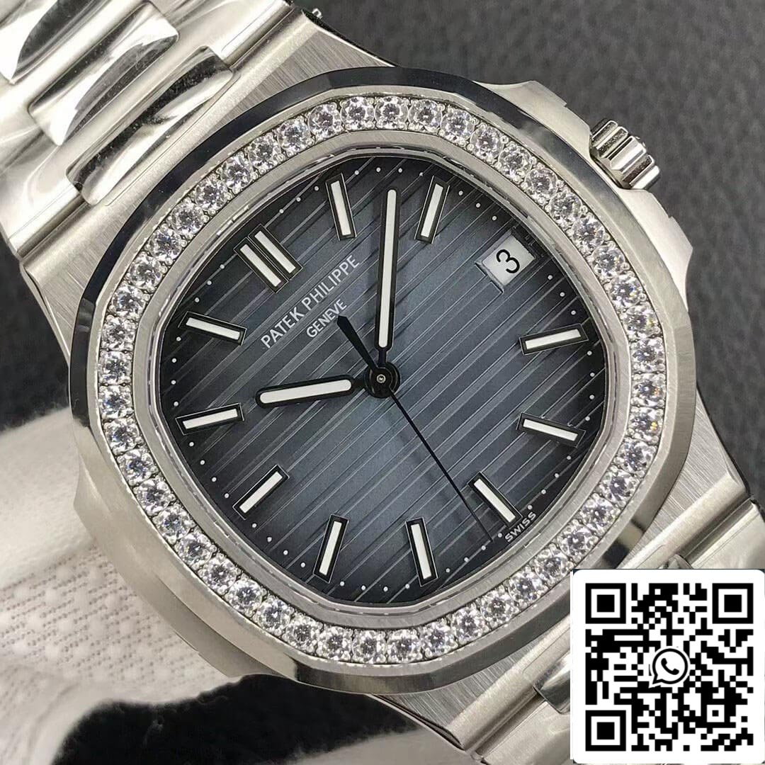 Patek Philippe Nautilus 5713/1G-010 1:1 Mejor Edición 3K Esfera Azul de Fábrica