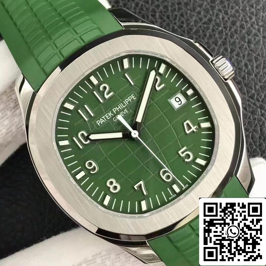 Patek Philippe Aquanaut 5168G 1:1 Mejor Edición 3K Esfera Verde de Fábrica