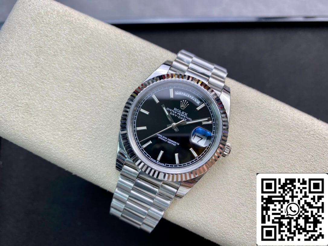 Rolex Day Date M228236-0003 1:1 Mejor edición EW Factory esfera negra