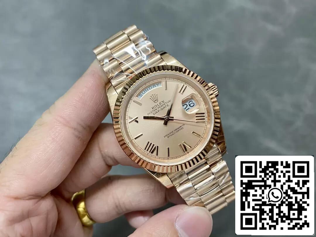 Rolex Day Date M228235-0001 1:1 Mejor edición GM Factory Rose Gold V2