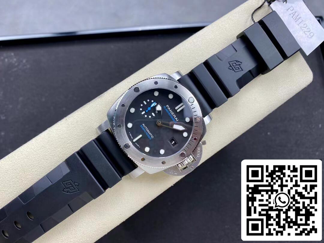 Panerai Submersible PAM01229 1:1 Best Edition VS Factory Black Dial