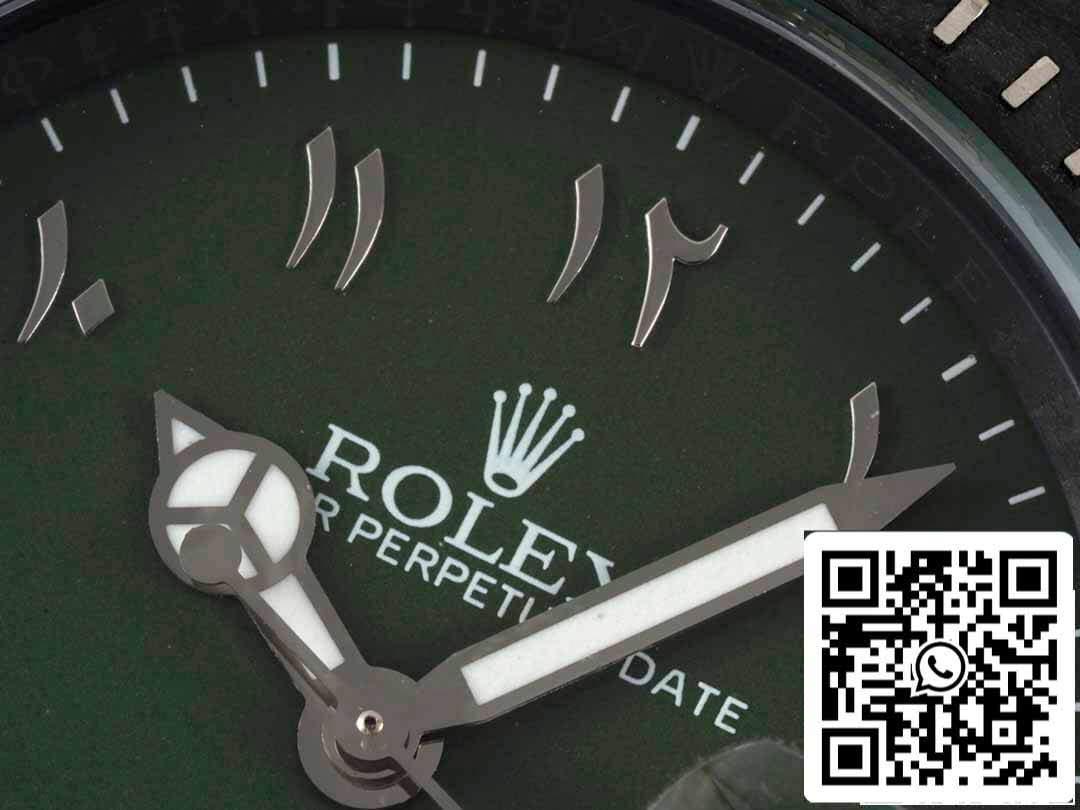 Rolex Sea-Dweller 1:1 Mejor Edición Diw Factory Fibra de Carbono Esfera Verde