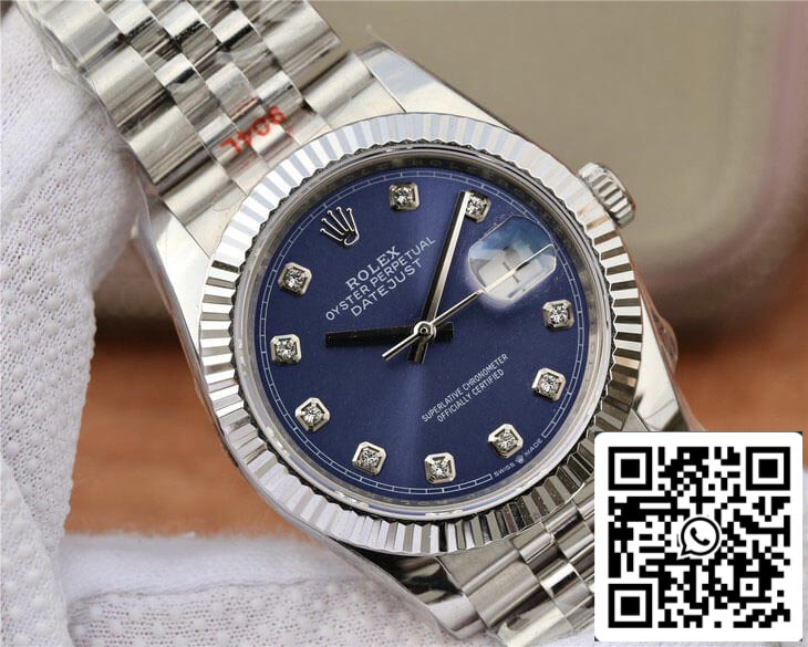 Rolex Datejust M126234-0037 1:1 Best Edition GM Factory Diamond-set Blue Dial