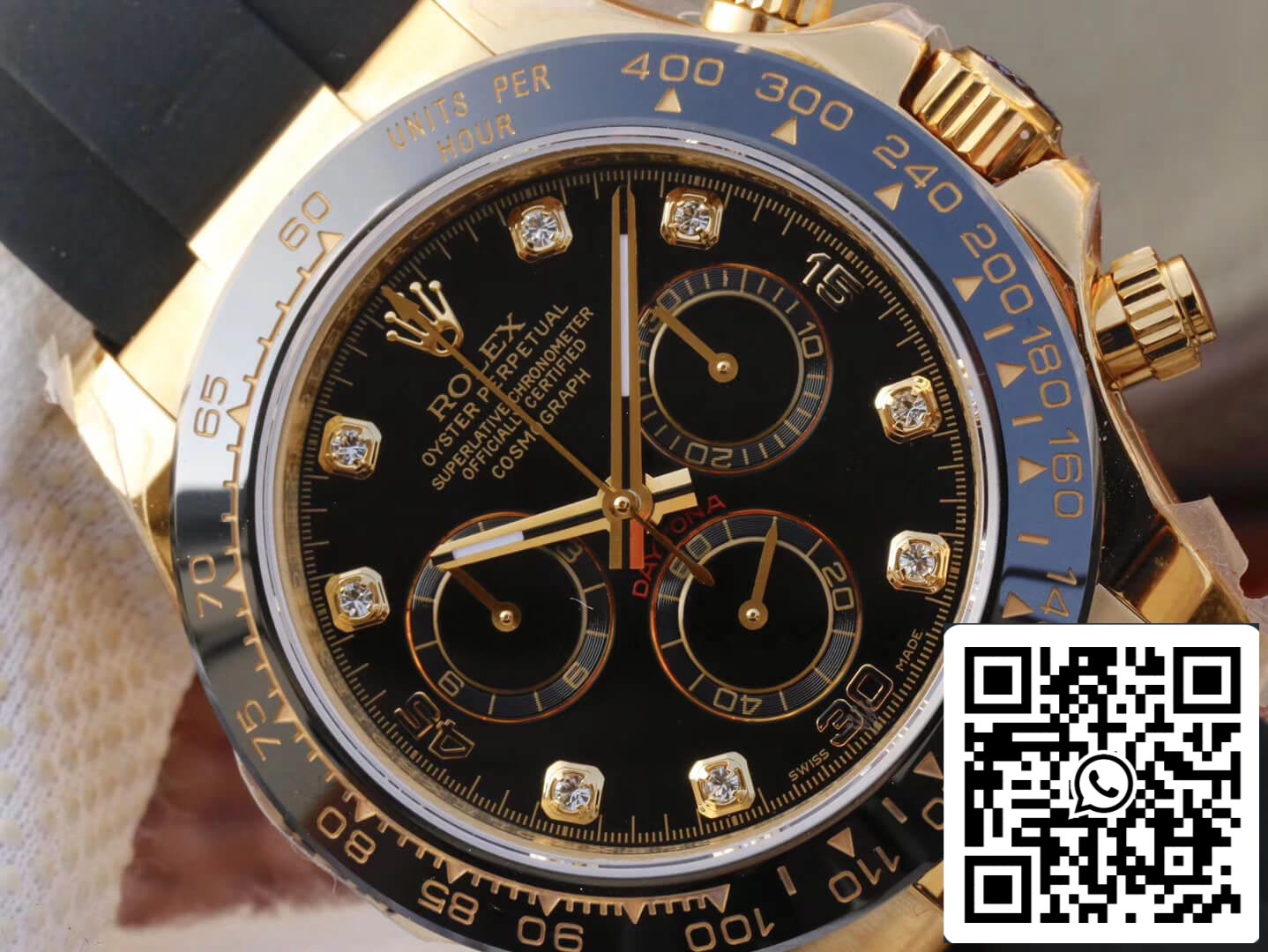 Rolex Daytona Cosmograph M116518ln-0046 1:1 Best Edition JH Factory quadrante nero