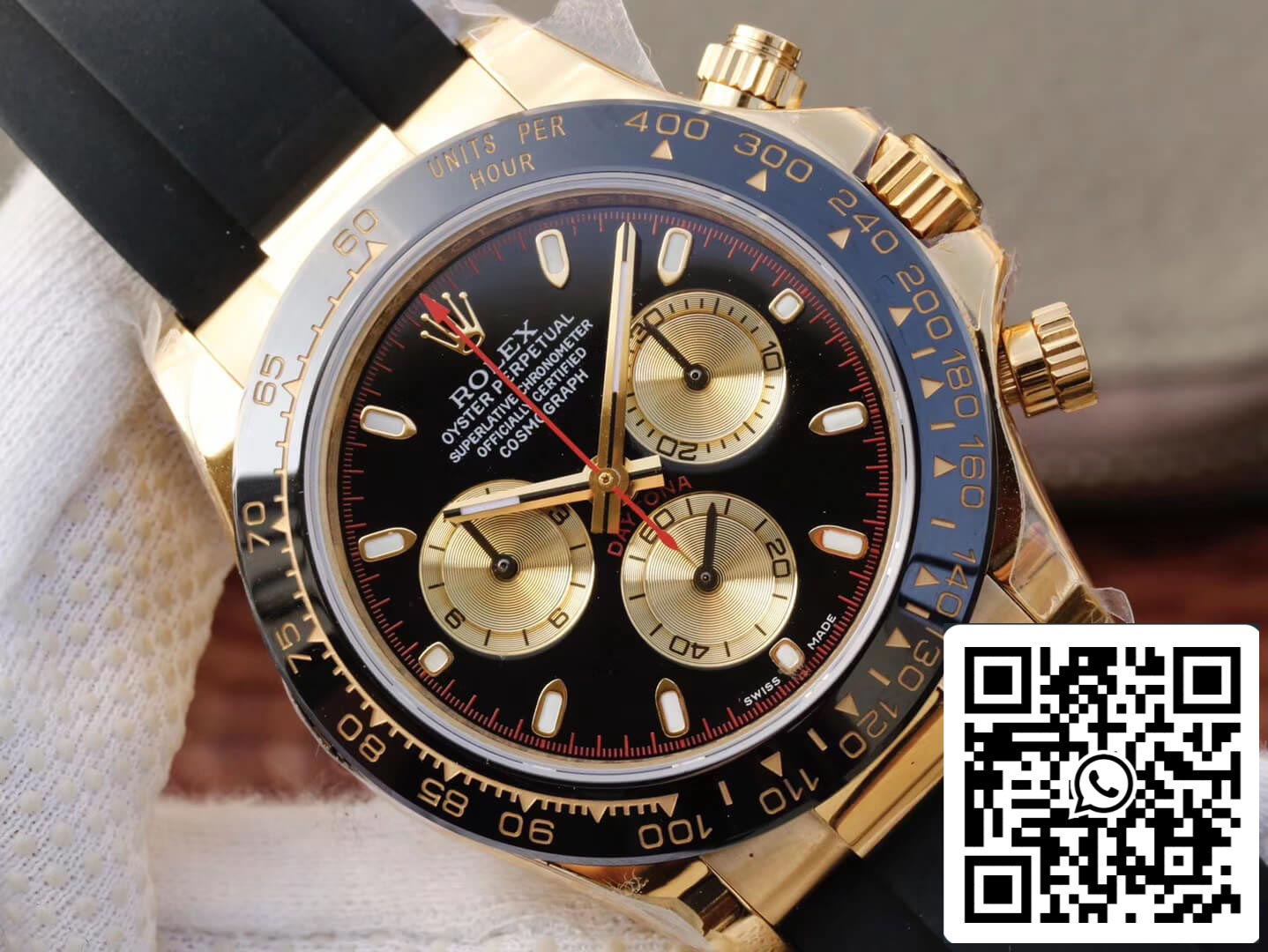 Rolex Daytona Cosmograph M116518ln-0047 1:1 Mejor edición JH Factory Cronógrafo de oro amarillo