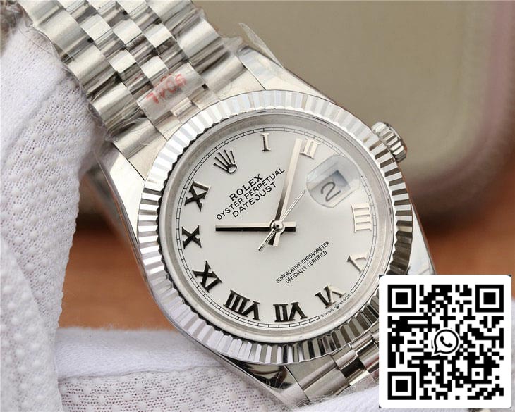 Rolex Datejust M126234-0025 1:1 Mejor edición GM Factory esfera blanca