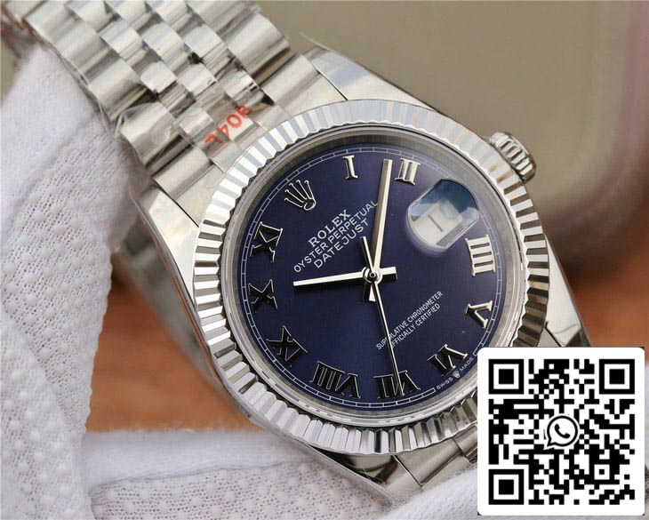 Rolex Datejust 36MM 1:1 Best Edition GM Factory quadrante blu