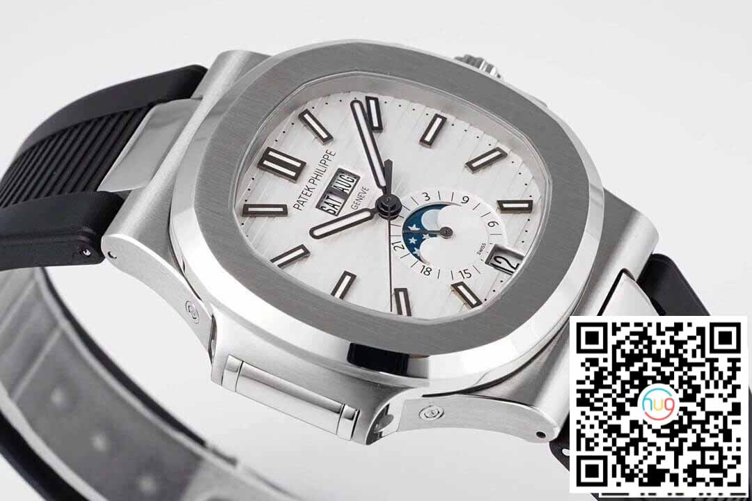 Patek Philippe Nautilus 5726/1A-010 1:1 Mejor edición PPF Factory Correa de caucho negra