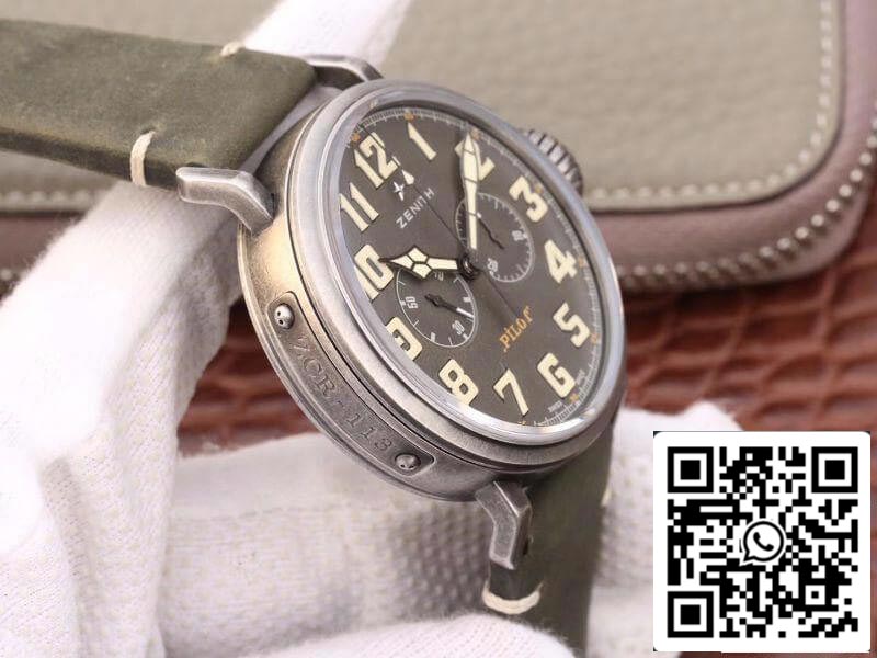 Zenith Heritage Pilot 11.2430.4069/21.C773 XF Factory 1:1 Mejor Edición Suiza ETA7750