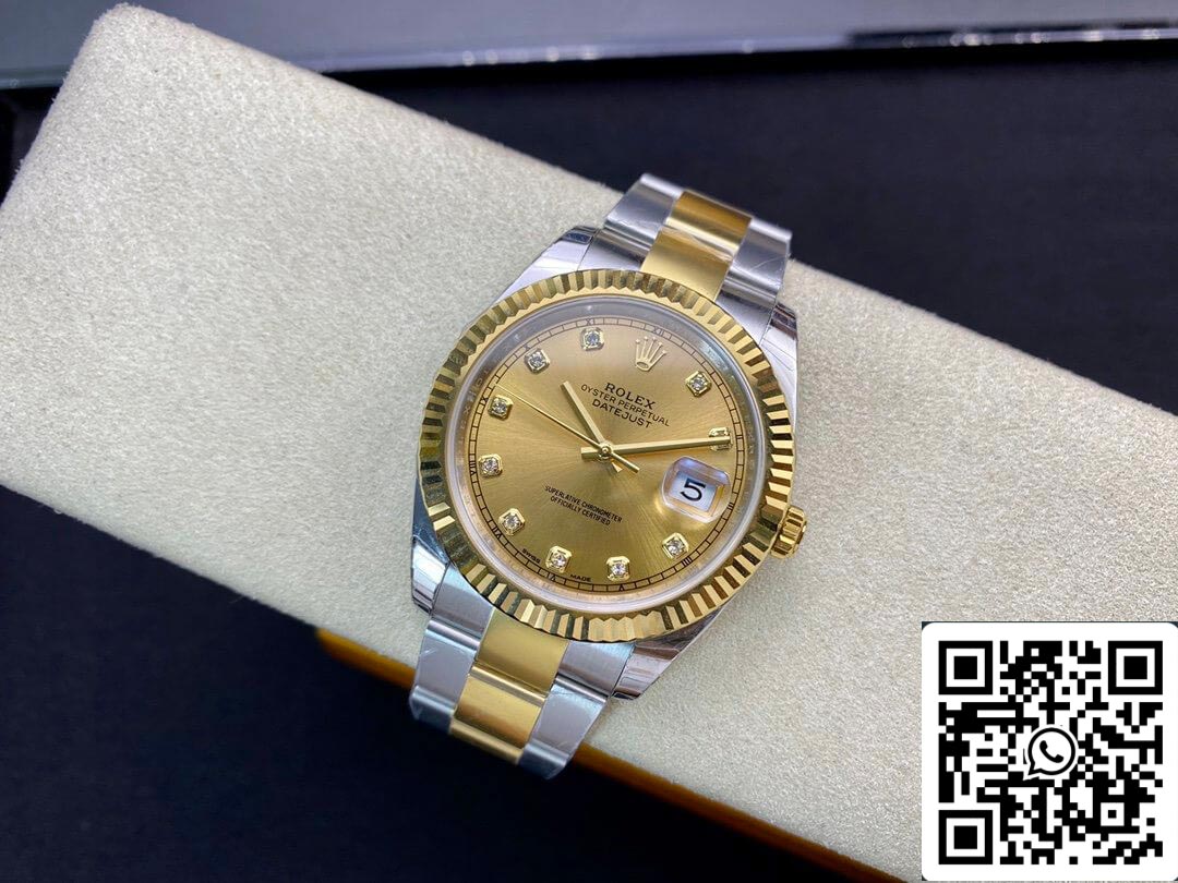 Rolex Datejust M126333-0011 1:1 Best Edition EW Factory Quadrante champagne