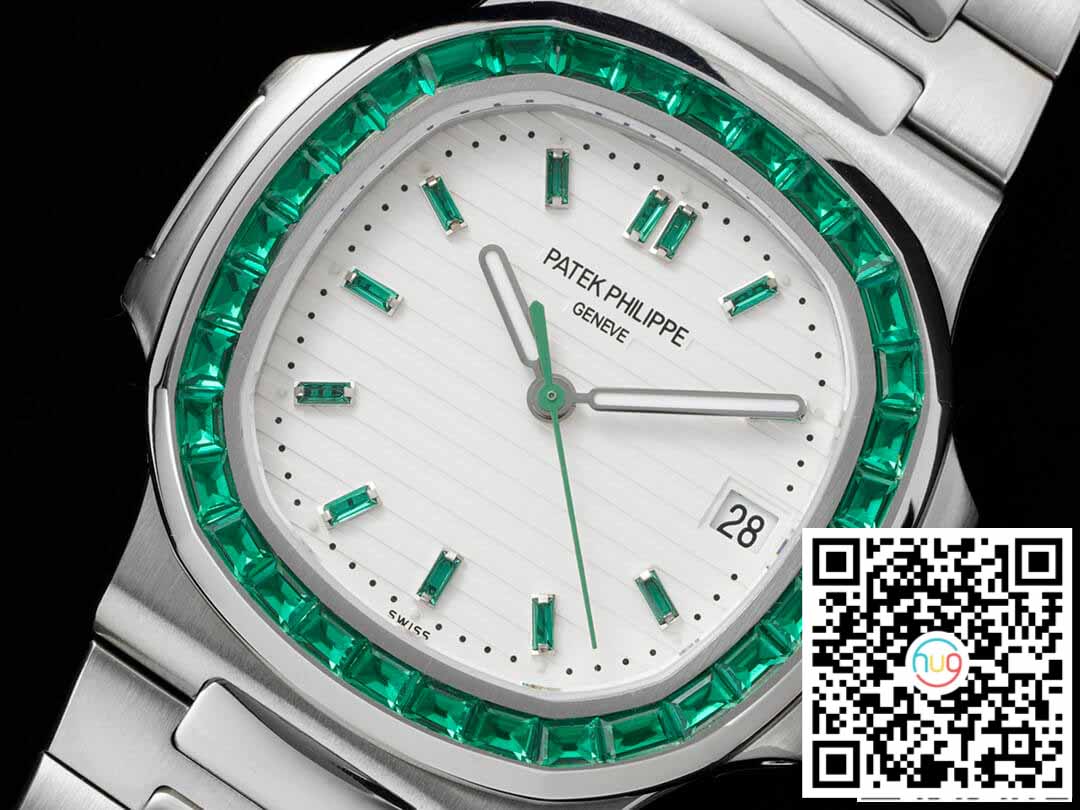 Patek Philippe Nautilus 5711 1:1 Best Edition GR Factory Diamond-Set White Dial