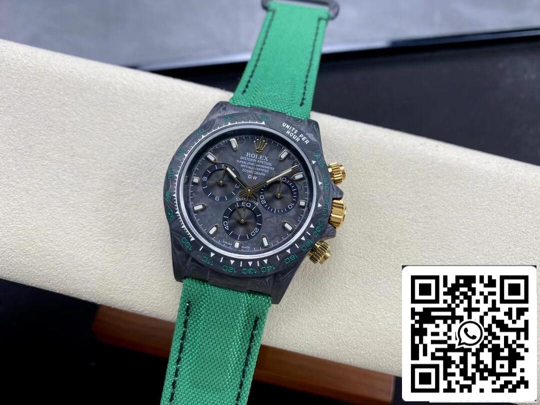 Rolex Daytona Cosmograph 1:1 Best Edition Noob Factory Diw Versione personalizzata Cinturino verde scuro