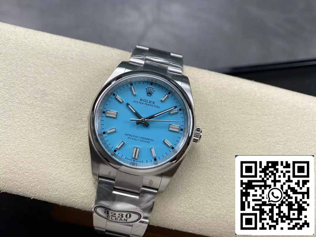 Rolex Oyster Perpetual M124300-0006 41MM 1:1 Mejor edición Clean Factory Tiffany esfera azul