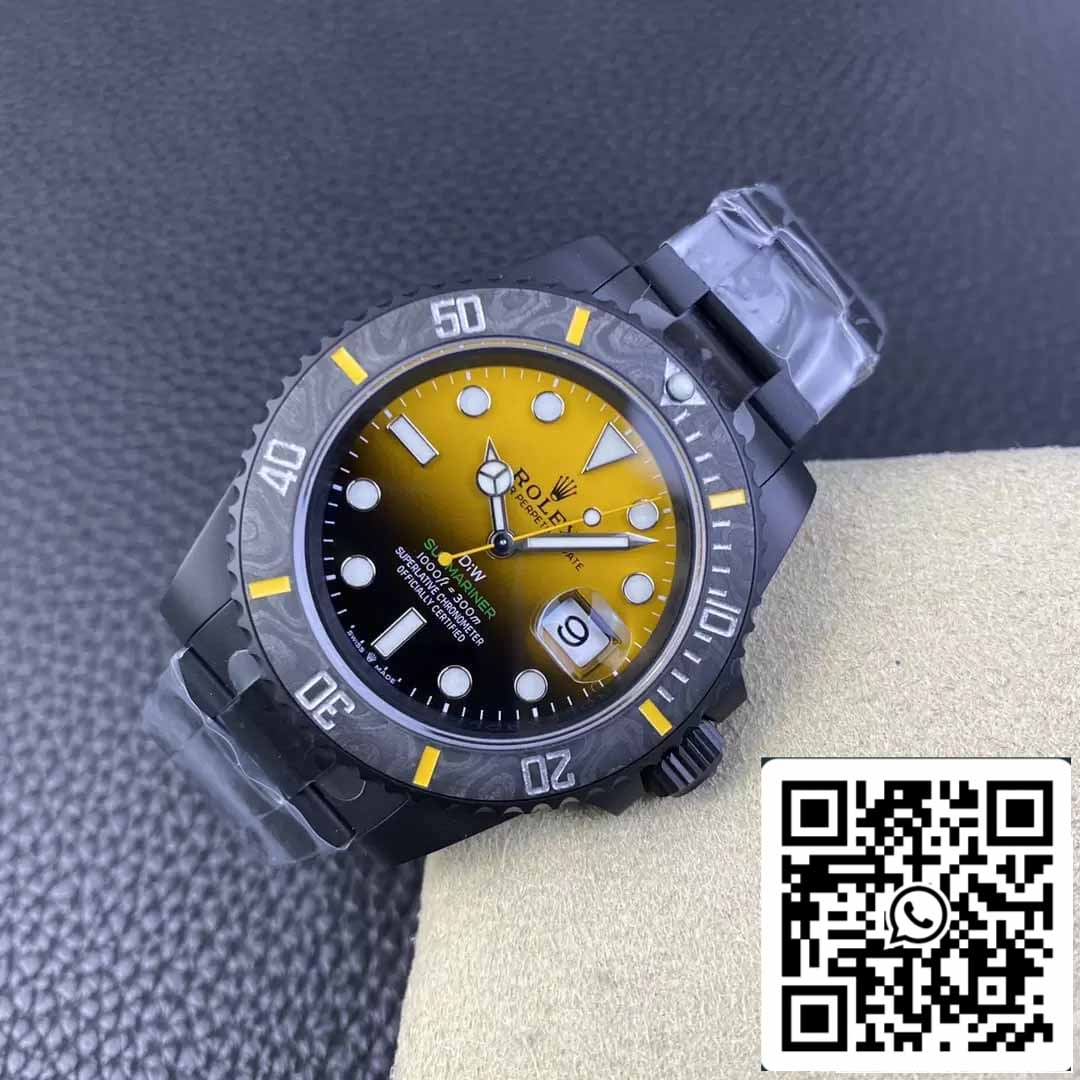 Rolex Submariner 1:1 Mejor Edición VS Factory Esfera Amarilla Degradada