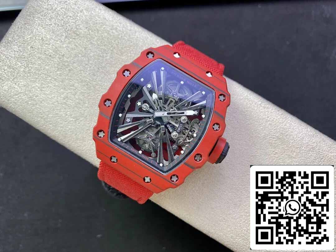 Richard Mille RM12-01 Tourbillon 1:1 Best Edition RM Factory Red Carbon Fiber Case