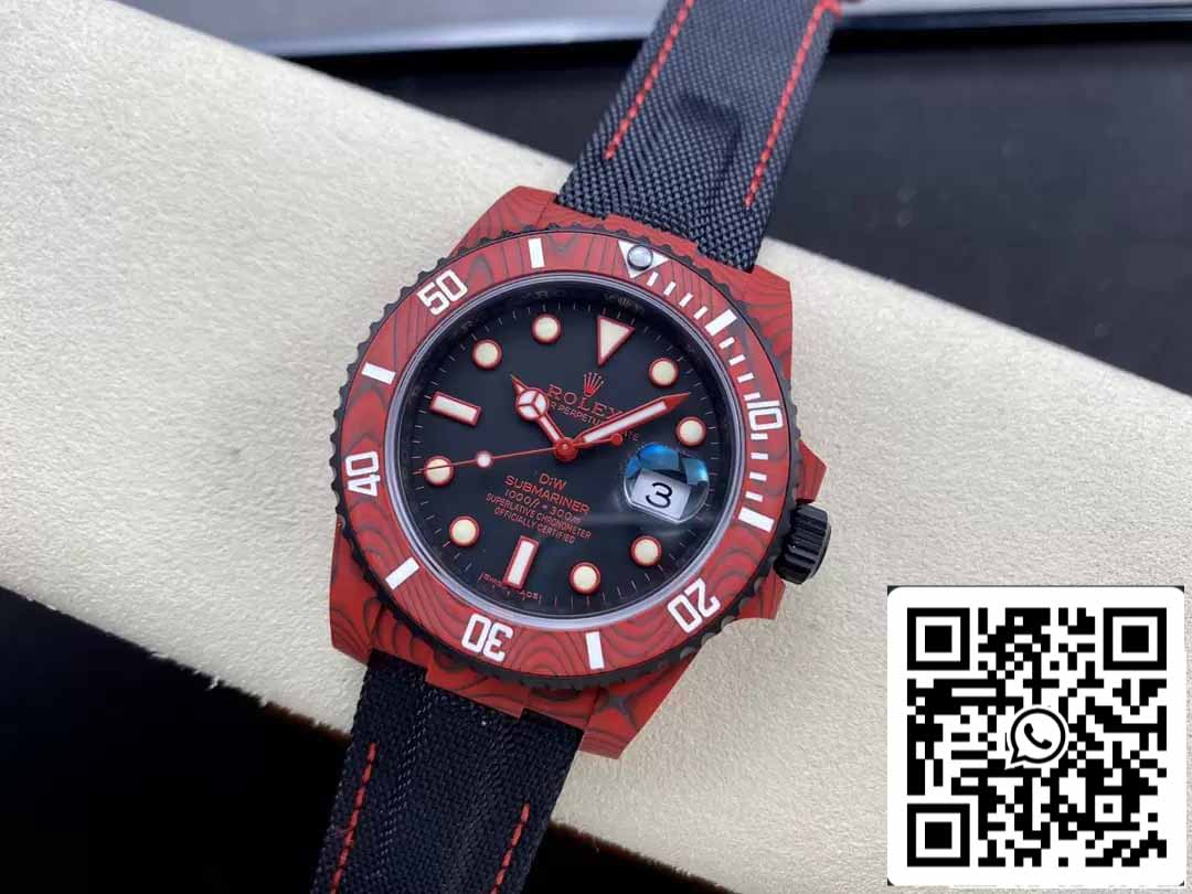 Rolex Submariner 1:1 Best Edition VS Factory Caja de fibra de carbono roja