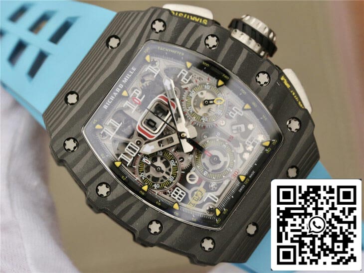 Richard Mille RM11-03 Cinturino blu KV Factory in scala 1: 1 della migliore edizione