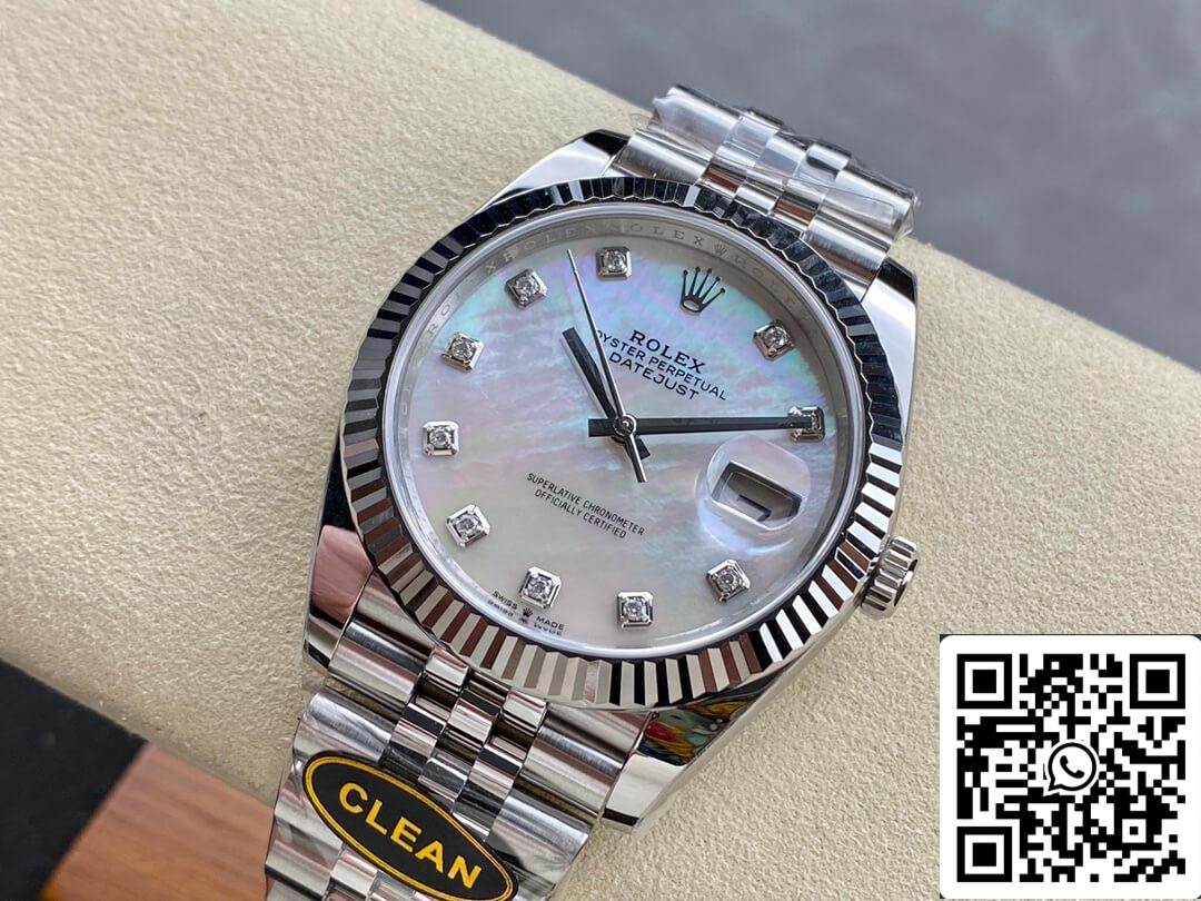 Rolex Datejust M126334-0020 Quadrante con diamanti a mosaico Clean Factory 1: 1 della migliore edizione