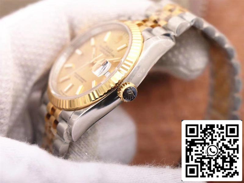 Rolex Datejust M126233-0015 1:1 Best Edition EW Factory Quadrante champagne svizzero ETA3235