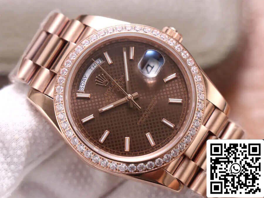 Rolex Day Date M228345RBR-0005 1:1 Best Edition EW Factory oro rosa 18 ct