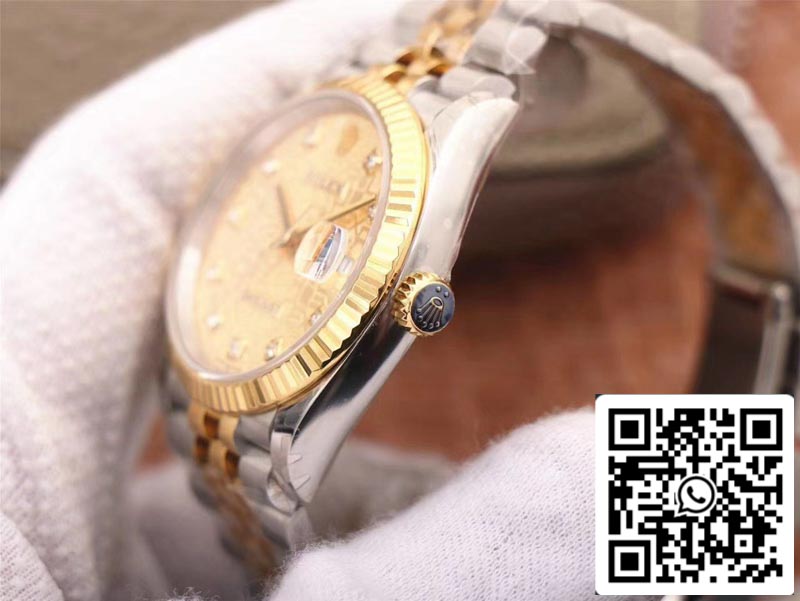 Rolex Datejust M126233-0033 1:1 Mejor edición EW Factory Champagne Dial Swiss ETA3235