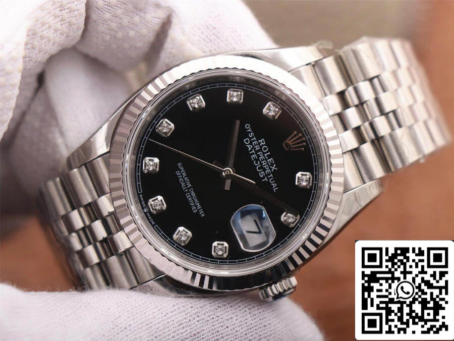 Rolex Datejust M126234-0027 1:1 Mejor edición EW Factory esfera negra