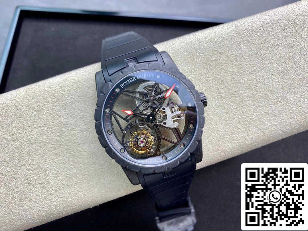 Roger Dubuis Excalibur DBEX0577 1:1 Mejor Edición BBR Factory Tourbillon Esfera Esqueleto