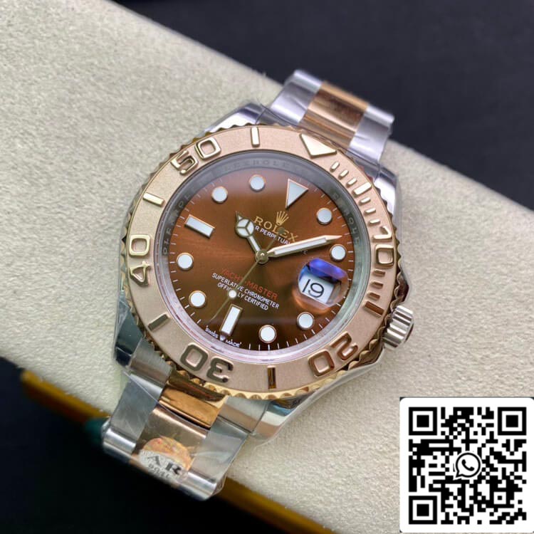 Rolex Yacht-Master 40mm 116621 AR Factory 1:1 Best Edition svizzero ETA2824 quadrante marrone