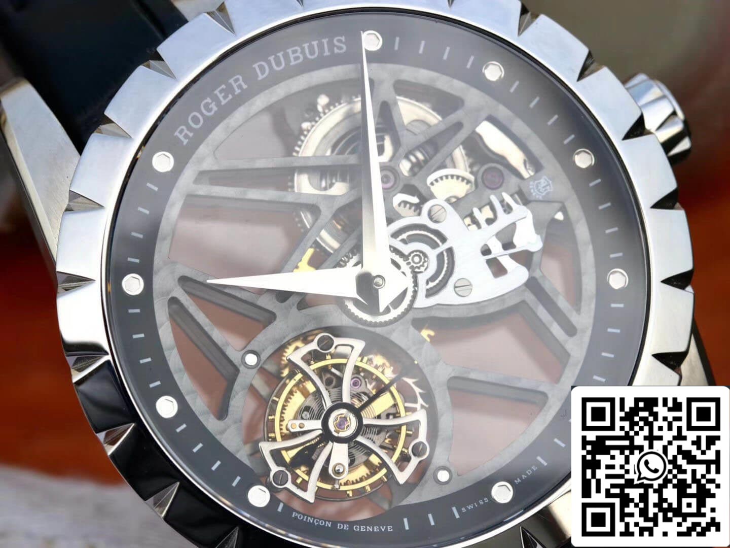 Roger Dubuis Excalibur RDDBEX0393 1:1 Mejor Edición JB Factory Tourbillon Esfera Esqueleto